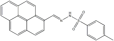 Pyrene-1-carbaldehyde tosyl hydrazone Struktur