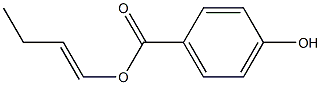 4-Hydroxybenzoic acid 1-butenyl ester Struktur