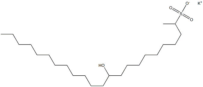 11-Hydroxytricosane-2-sulfonic acid potassium salt Struktur