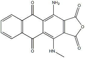 1-Amino-4-(methylamino)-9,10-dioxoanthracene-2,3-dicarboxylic anhydride Struktur