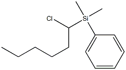 1-Chloro-1-(phenyldimethylsilyl)hexane Struktur