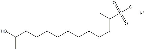 12-Hydroxytridecane-2-sulfonic acid potassium salt Struktur