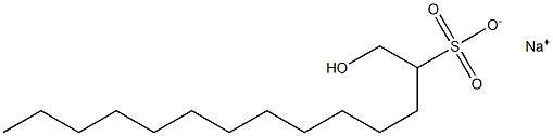 1-Hydroxytetradecane-2-sulfonic acid sodium salt Struktur