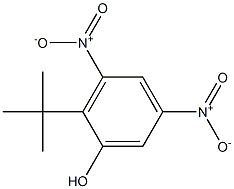 2-tert-Butyl-3,5-dinitrophenol Struktur