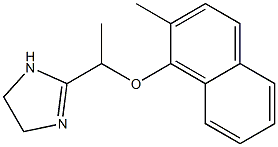 2-[1-(2-Methyl-1-naphtyloxy)ethyl]-2-imidazoline Struktur