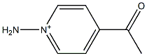 4-Acetyl-1-aminopyridinium Struktur