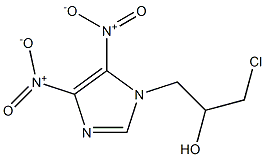 3-Chloro-1-(4,5-dinitro-1H-imidazole-1-yl)-2-propanol Struktur