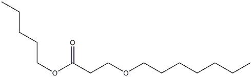 3-Heptyloxypropionic acid pentyl ester Struktur