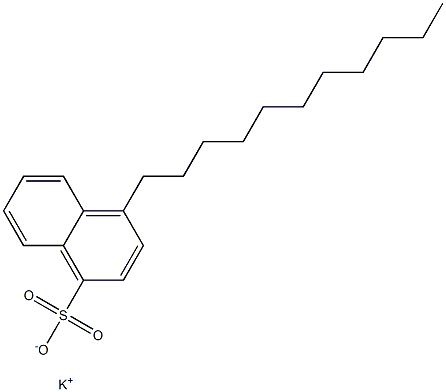 4-Undecyl-1-naphthalenesulfonic acid potassium salt Struktur