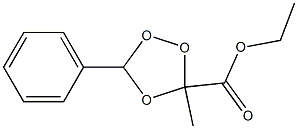 3-Methyl-5-phenyl-1,2,4-trioxolane-3-carboxylic acid ethyl ester Struktur