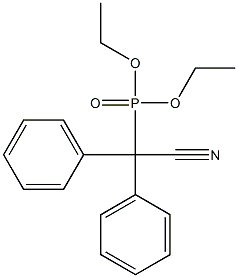 [Cyanodiphenylmethyl]phosphonic acid diethyl ester Struktur