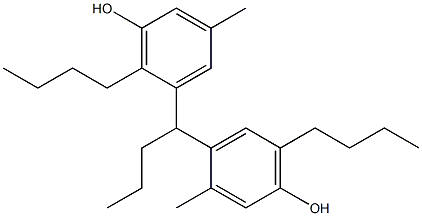 4,5'-Butylidenebis(3-methyl-6-butylphenol) Struktur