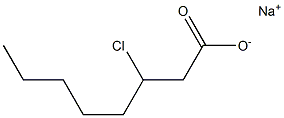 3-Chlorocaprylic acid sodium salt Struktur