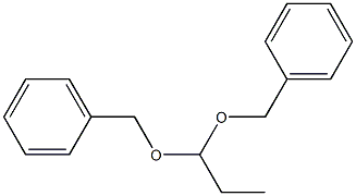 Propanal dibenzyl acetal Struktur