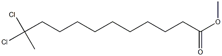 11,11-Dichlorododecanoic acid methyl ester Struktur