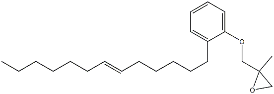 2-(6-Tridecenyl)phenyl 2-methylglycidyl ether Struktur