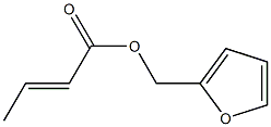 Crotonic acid furfuryl ester Struktur