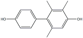 2,3,6-Trimethyl-1,1'-biphenyl-4,4'-diol Struktur