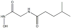 2-(4-Methylvalerylamino)acetohydroxamic acid Struktur