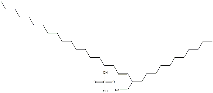 Sulfuric acid 2-undecyl-3-henicosenyl=sodium ester salt Struktur