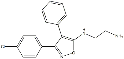 N-[4-Phenyl-3-(4-chlorophenyl)isoxazol-5-yl]ethane-1,2-diamine Struktur