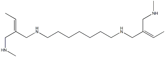 N,N''-(1,7-Heptanediyl)bis(2-ethylidene-N'-methylpropane-1,3-diamine) Struktur