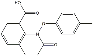 2-[[(4-Methylphenyl)oxy]acetylamino]-3-methylbenzoic acid Struktur