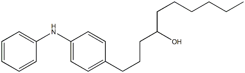 4-(4-Hydroxydecyl)phenylphenylamine Struktur