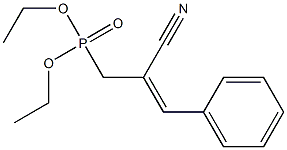 [2-Cyano-3-phenyl-2-propenyl]phosphonic acid diethyl ester Struktur