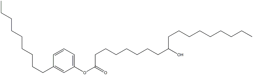 9-Hydroxystearic acid 3-nonylphenyl ester Struktur