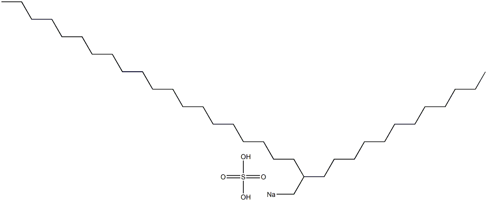 Sulfuric acid 2-dodecyldocosyl=sodium salt Struktur