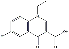 1,4-Dihydro-1-ethyl-6-fluoro-4-oxoquinoline-3-carboxylic acid Struktur