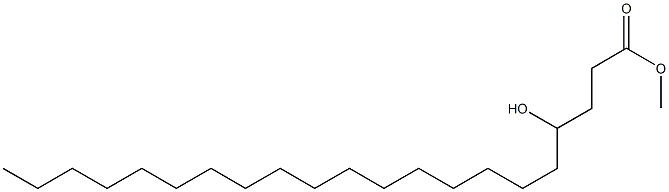 4-Hydroxyhenicosanoic acid methyl ester Struktur