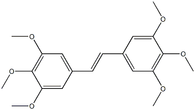 (E)-3,3',4,4',5,5'-Hexamethoxystilbene Struktur