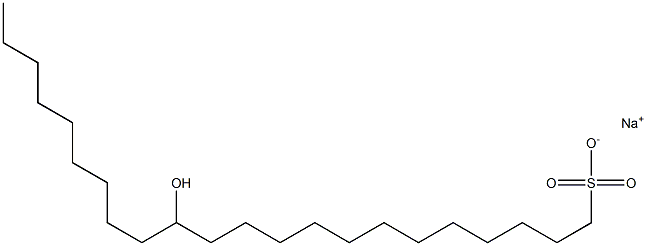 13-Hydroxydocosane-1-sulfonic acid sodium salt Struktur