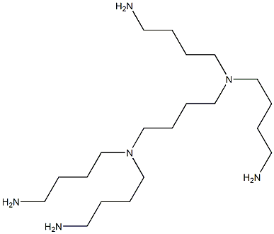 N,N,N',N'-Tetrakis(4-aminobutyl)-1,4-butanediamine Struktur