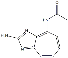 2-Amino-4-acetylaminocycloheptimidazole Struktur