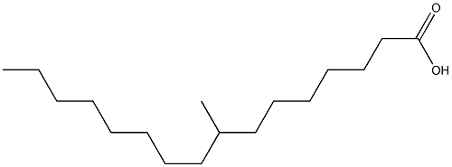 8-Methylhexadecanoic acid Struktur