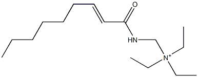 N,N-Diethyl-N-[(2-nonenoylamino)methyl]ethanaminium Struktur