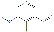 5-Methoxy-4-methylpyridine-3-carbaldehyde Struktur