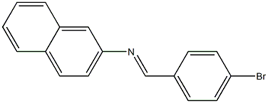 2-(4-Bromobenzylideneamino)naphthalene Struktur