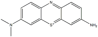 3-Amino-7-dimethylaminophenothiazin-5-ium Struktur