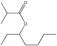 2-Methylpropionic acid 1-ethylpentyl ester Struktur