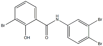 3,3',4'-Tribromo-2-hydroxybenzanilide Struktur