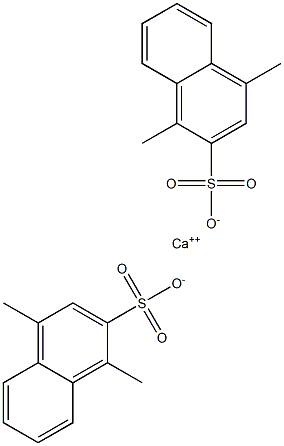 Bis(1,4-dimethyl-2-naphthalenesulfonic acid)calcium salt Struktur