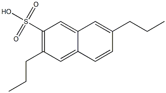 3,7-Dipropyl-2-naphthalenesulfonic acid Struktur