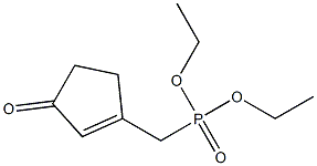 [(3-Oxo-1-cyclopentenyl)methyl]phosphonic acid diethyl ester Struktur