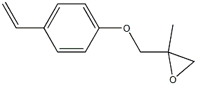 4-Ethenylphenyl 2-methylglycidyl ether Struktur