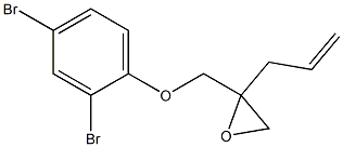 2,4-Dibromophenyl 2-allylglycidyl ether Struktur