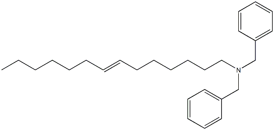 (7-Tetradecenyl)dibenzylamine Struktur